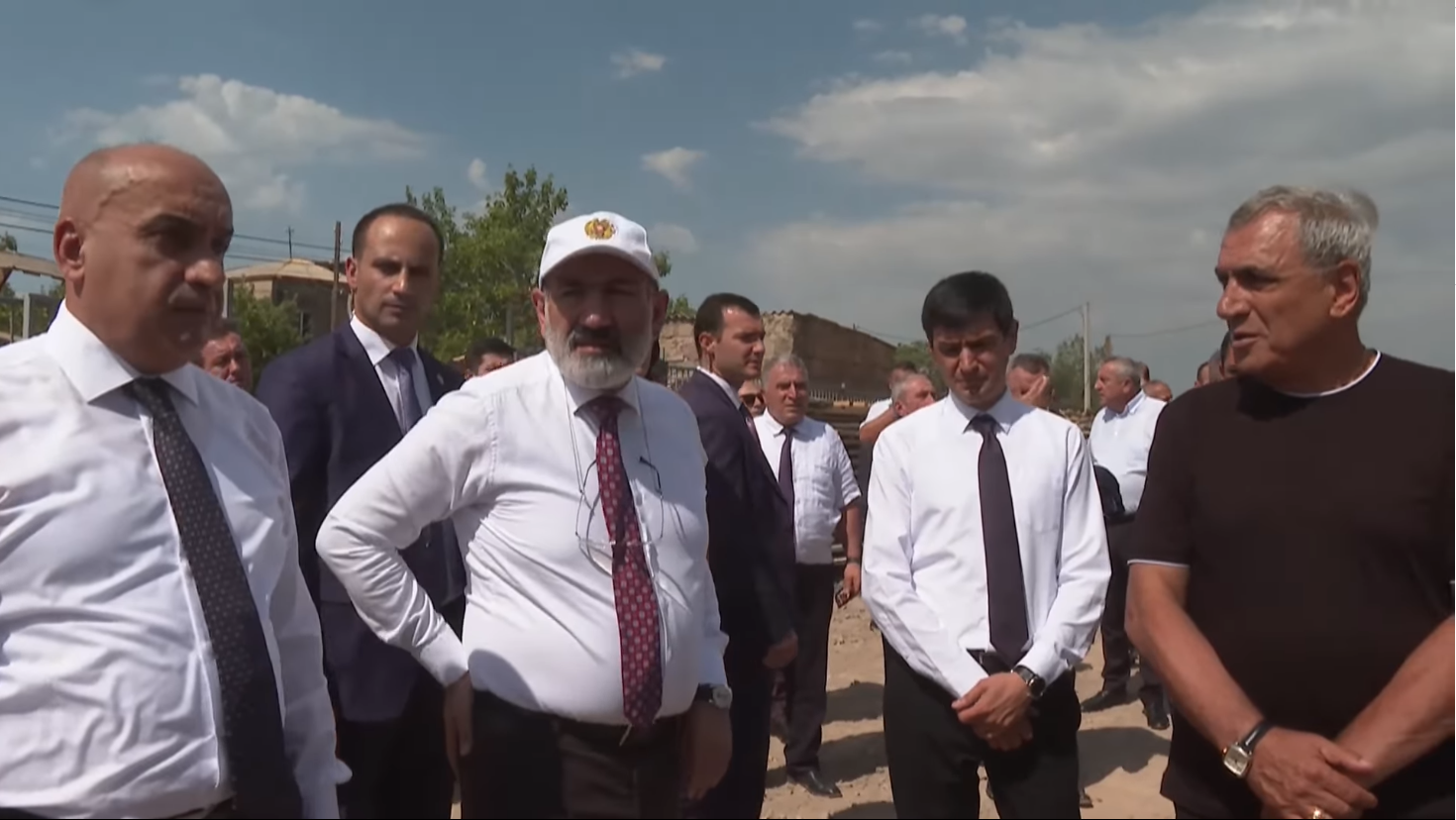 RA Prime Minister visit to Sasunik school construction site, built by the commission of ATDF